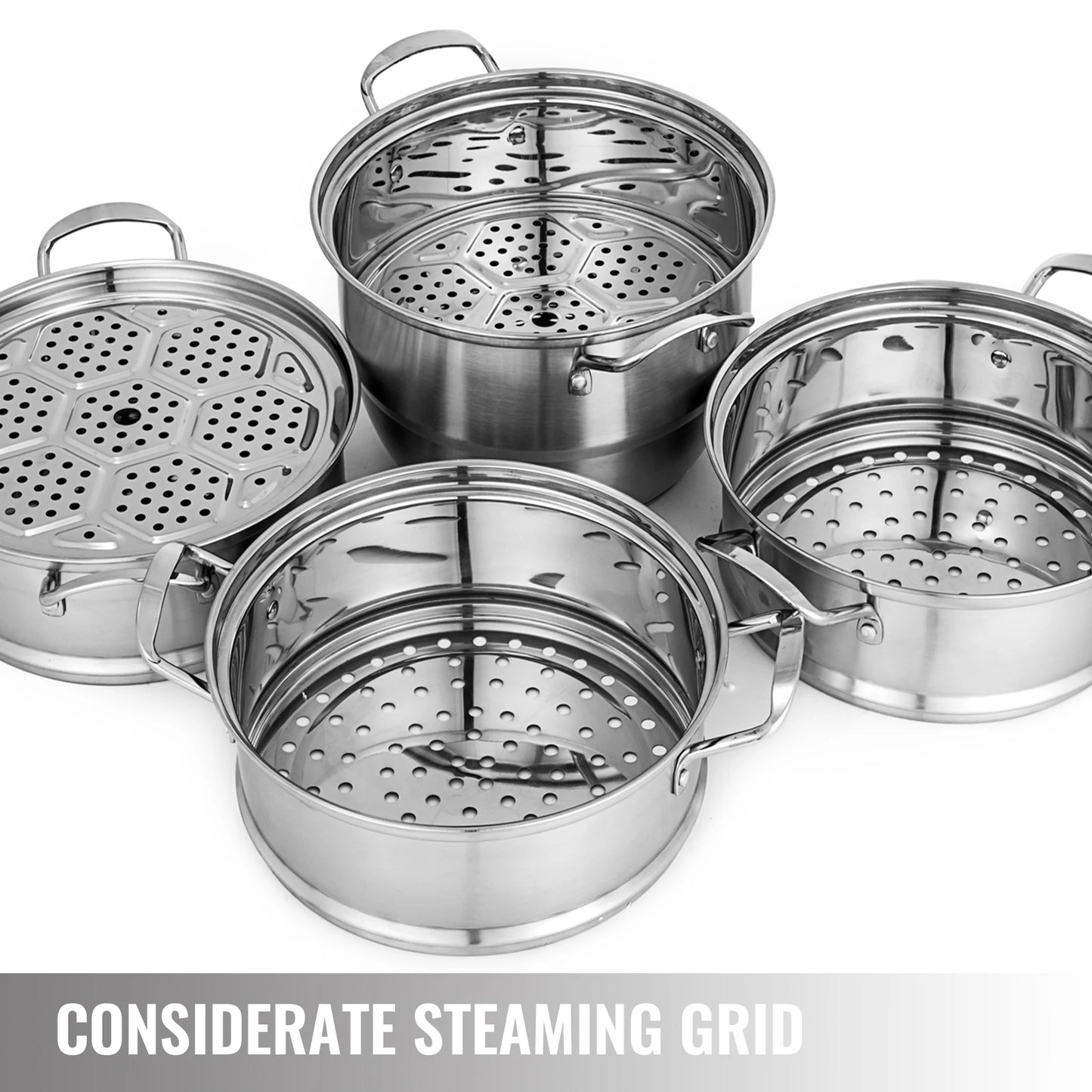 VEVOR 5 Layer Food Steamer Stainless Steel Stock pot