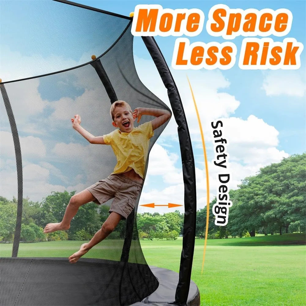 16FT Trampoline with Basketball hoop