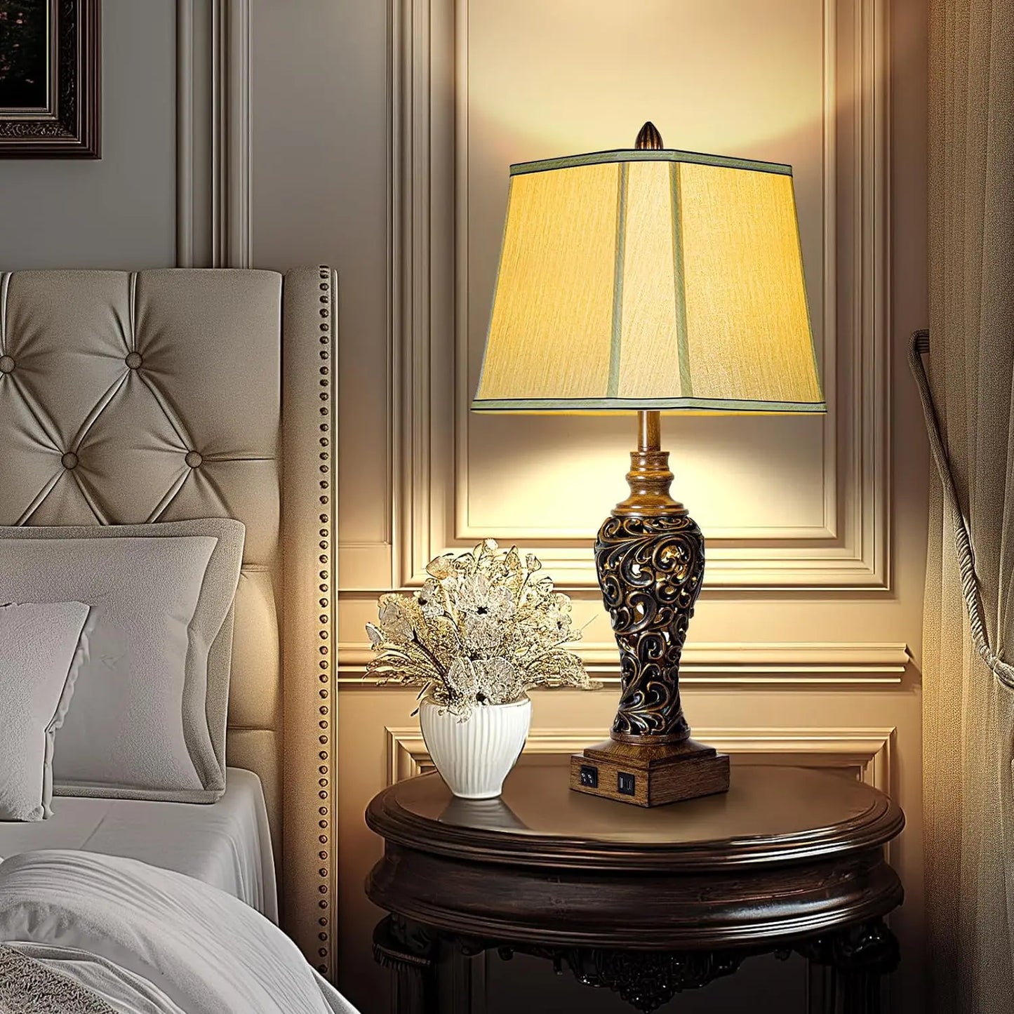 28.5''Tall Farmhouse Table Lamp Set of 2