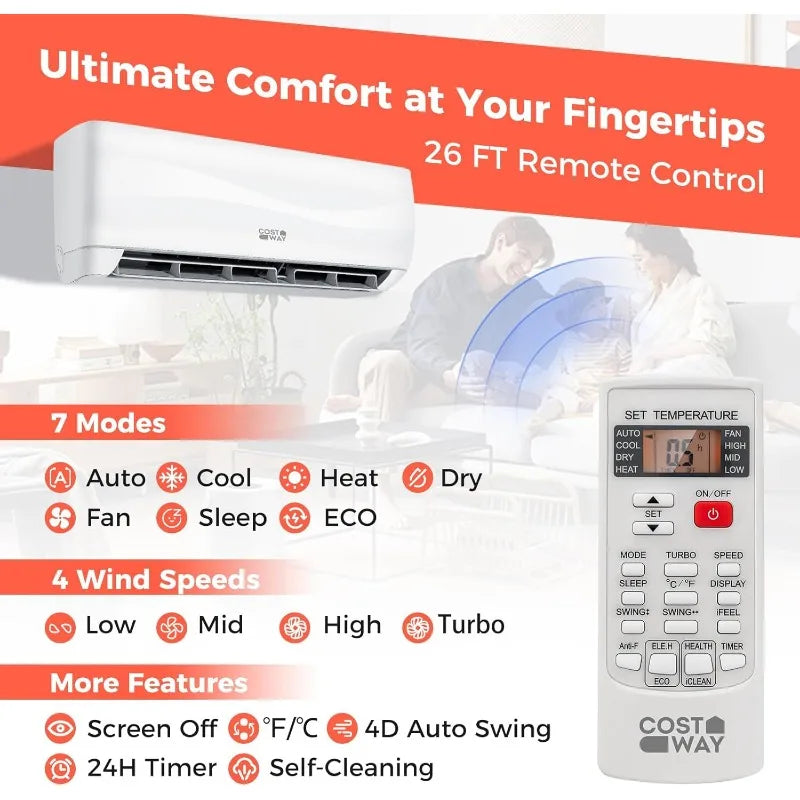 12000BTU Mini Split Air Conditioner& Heater