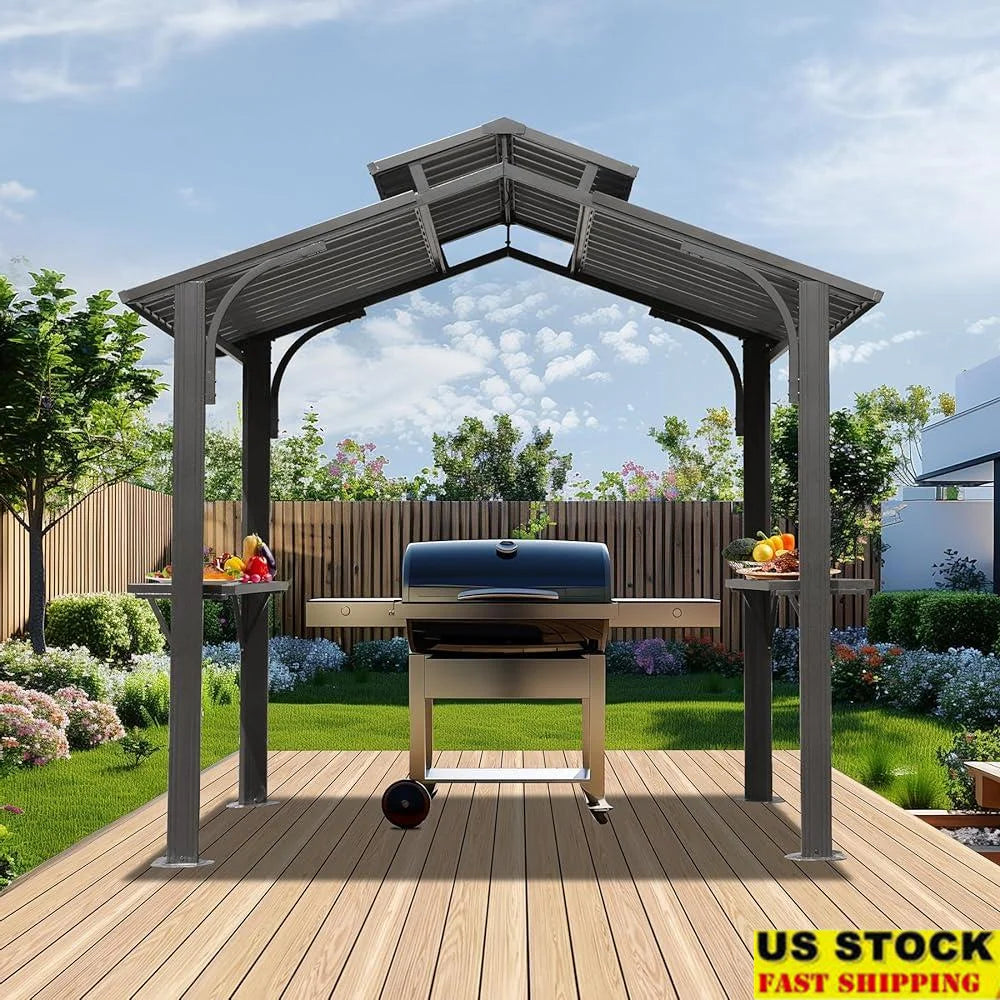 Hardtop Grill Gazebo Canopy Outdoor BBQ Shelter