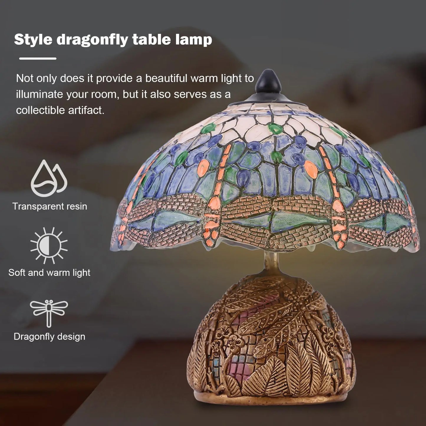 Dragonfly Style Table Lamp