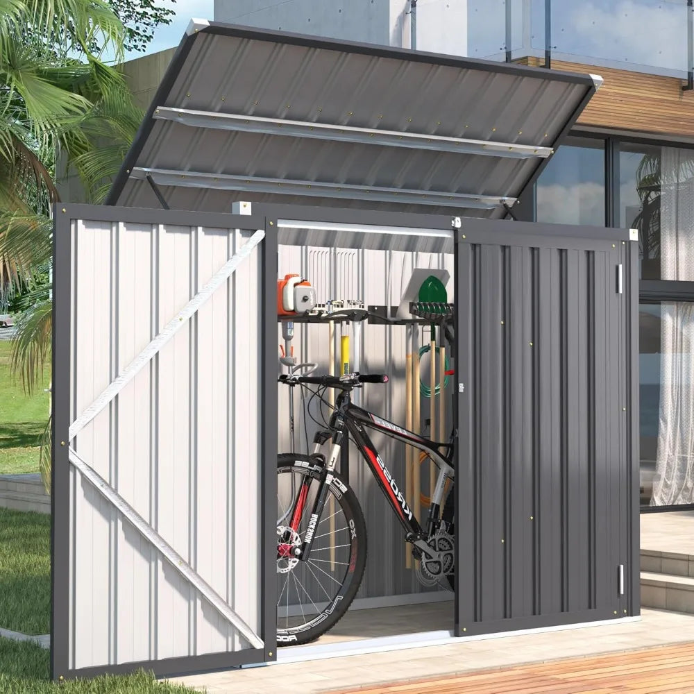46 Cu.Ft Outdoor Trash Can Storage Bike Storage Shed