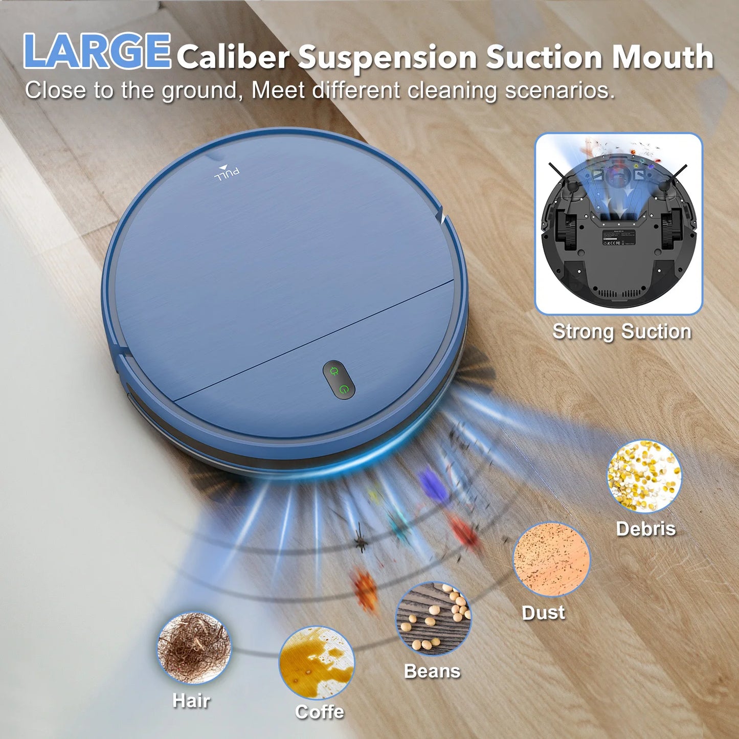GOOVI BR151 Robot Vacuum Cleaner 6000Pa Strong Suction