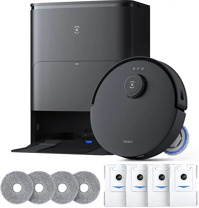 Robot Vacuum ZeroTangle Technology Hot Water Mop Washing, Self-Emptying