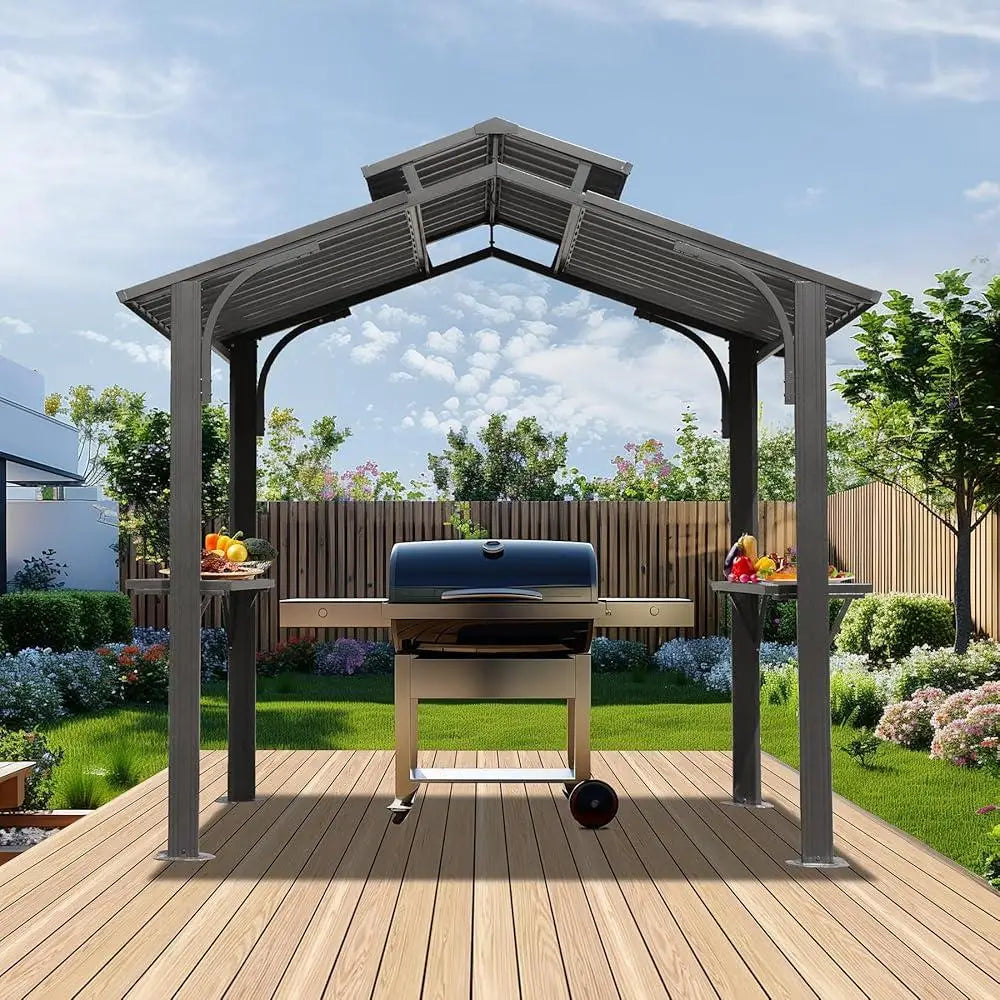 Hardtop Grill Gazebo Canopy Outdoor BBQ Shelter