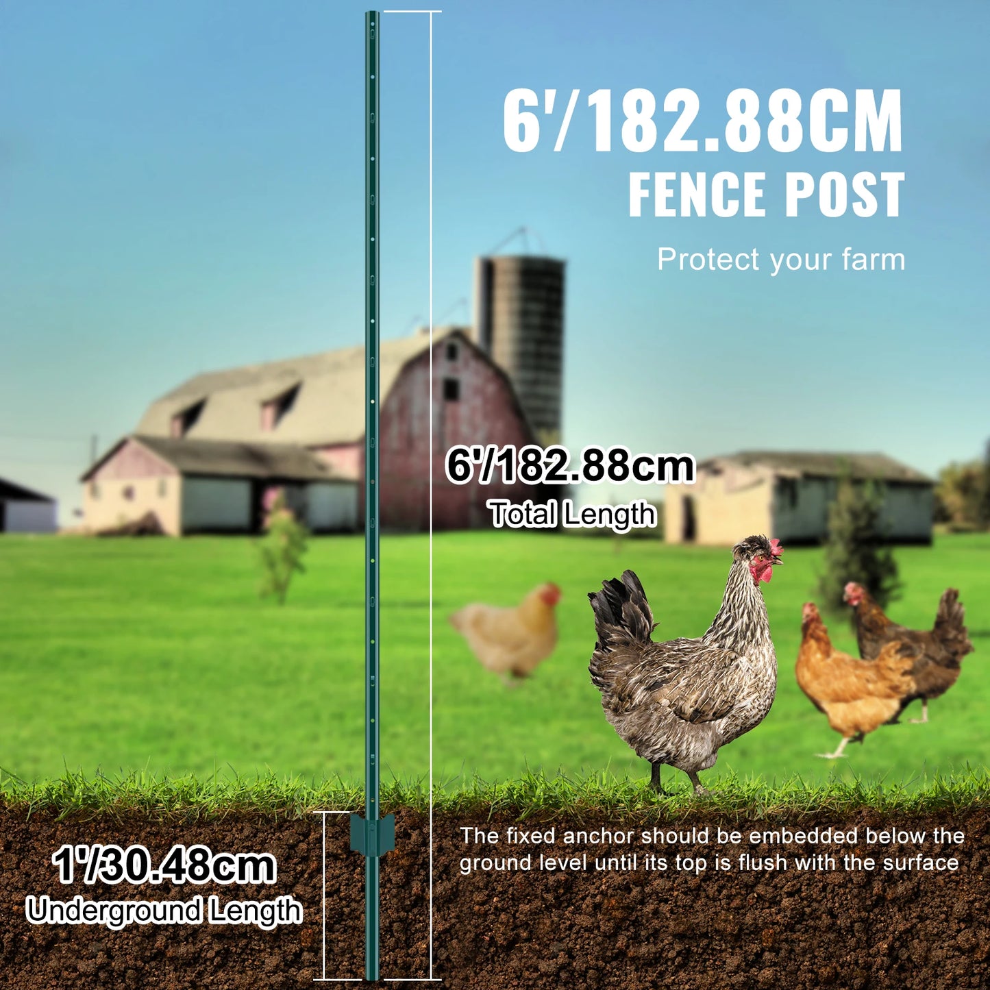T- Type Heavy Duty Metal Fence Posts