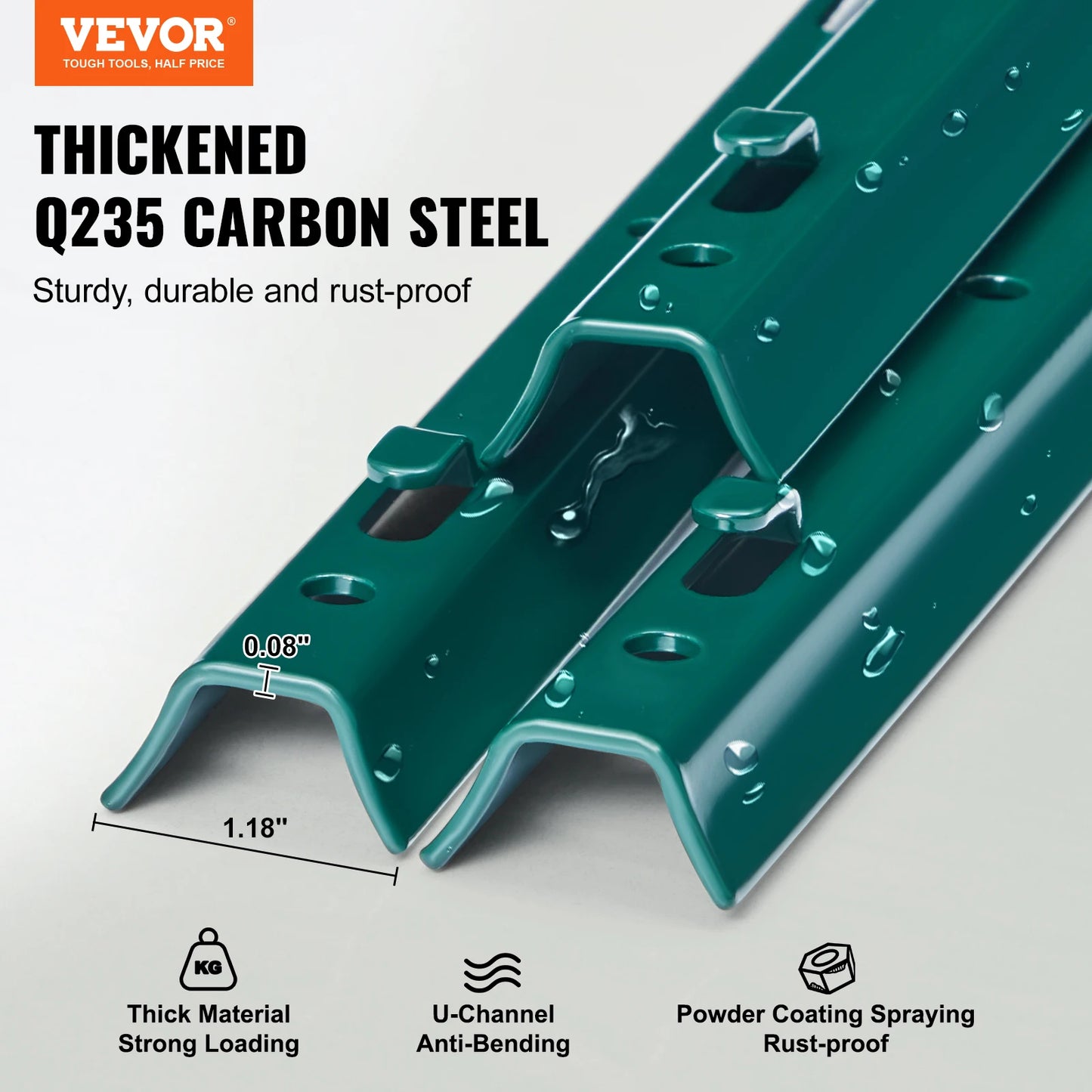 T- Type Heavy Duty Metal Fence Posts