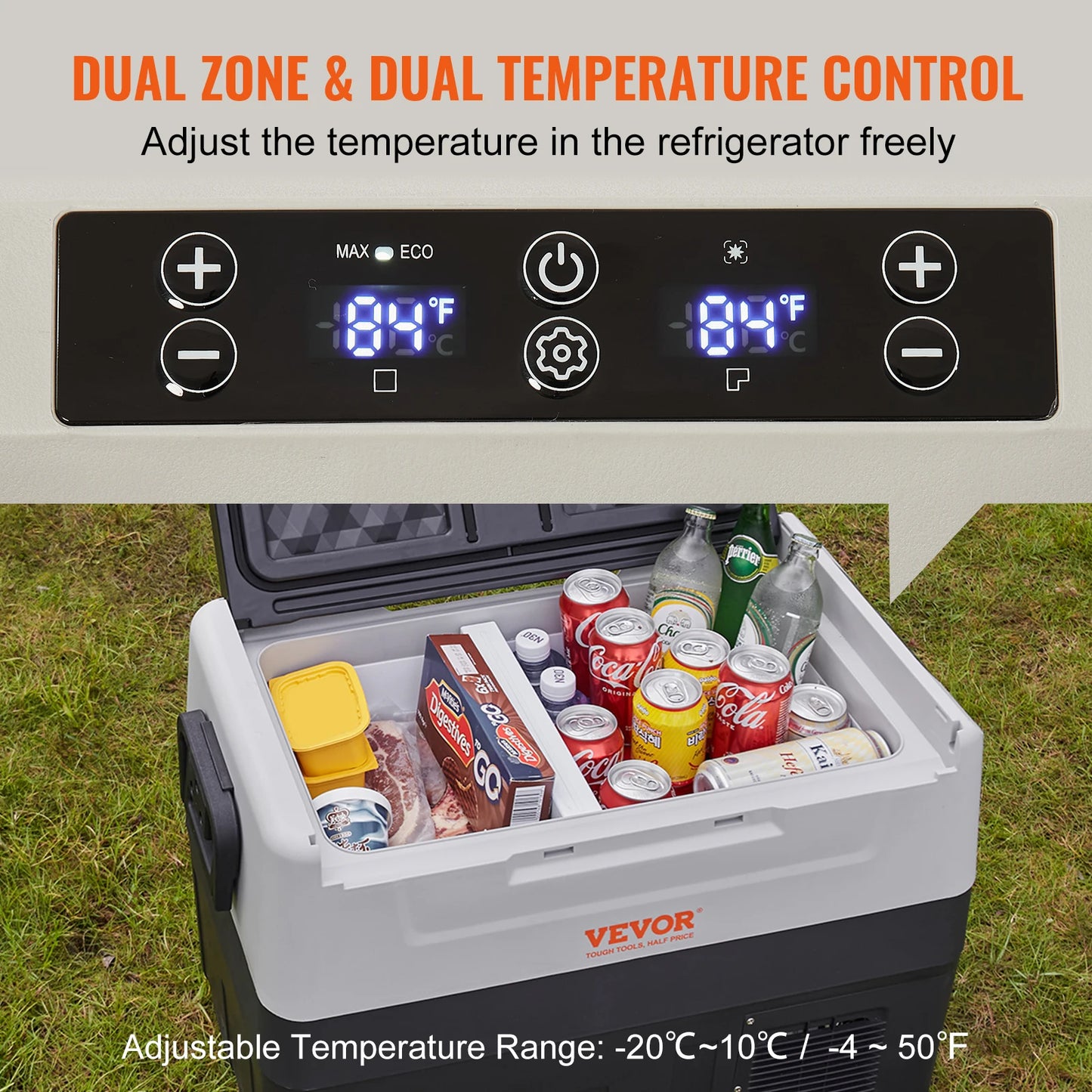 Portable Car Refrigerator with Wheel Compressor Freezer