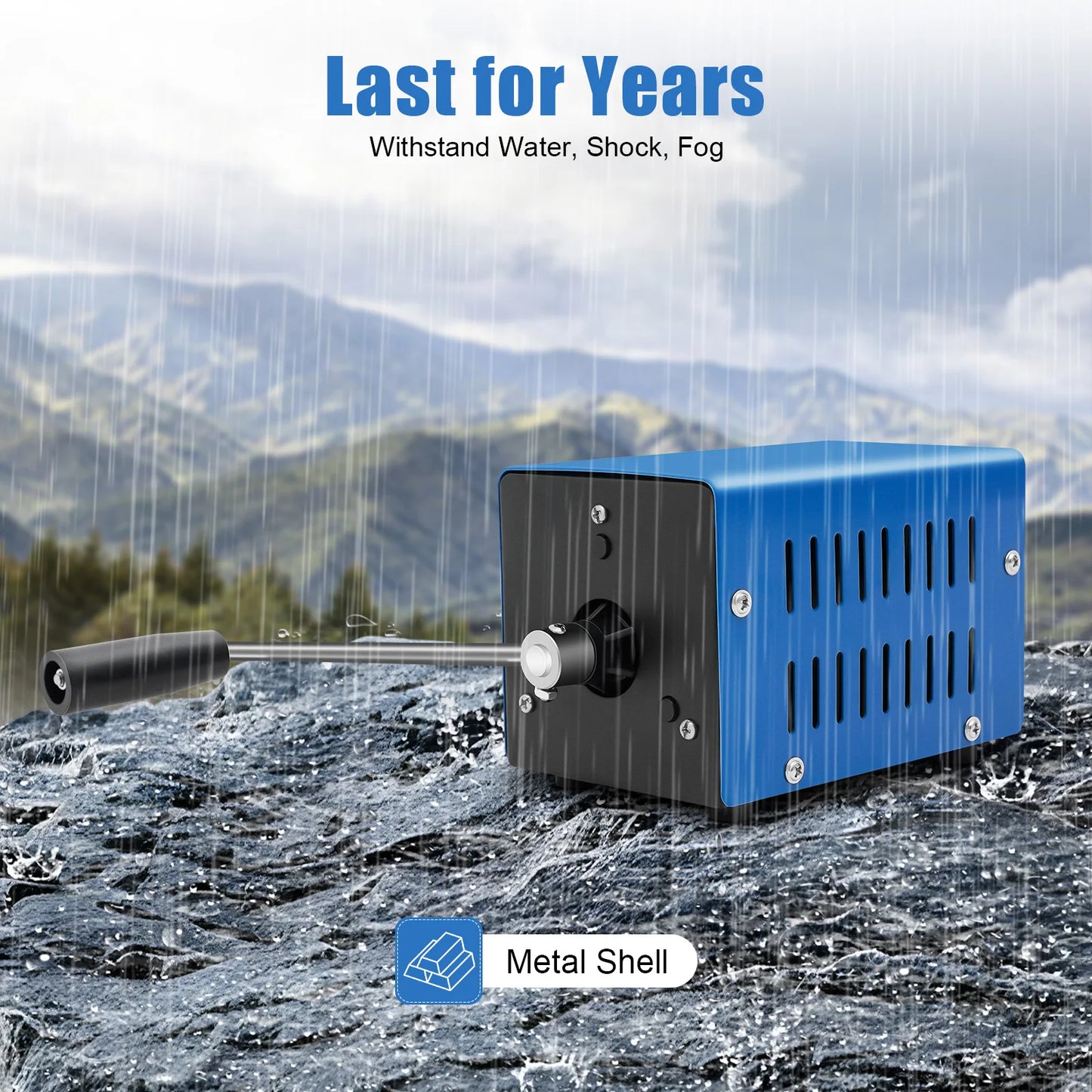 Manual Hand Crank Emergency Generator.