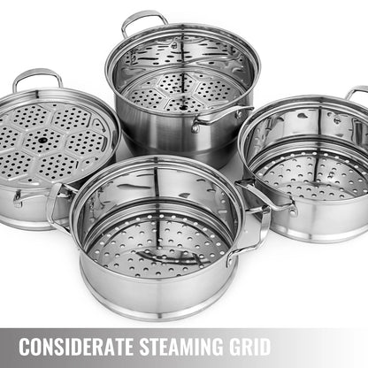 VEVOR 5 Layer Food Steamer Stainless Steel Stock pot