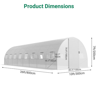 Large Walk-in Greenhouse for Outdoors