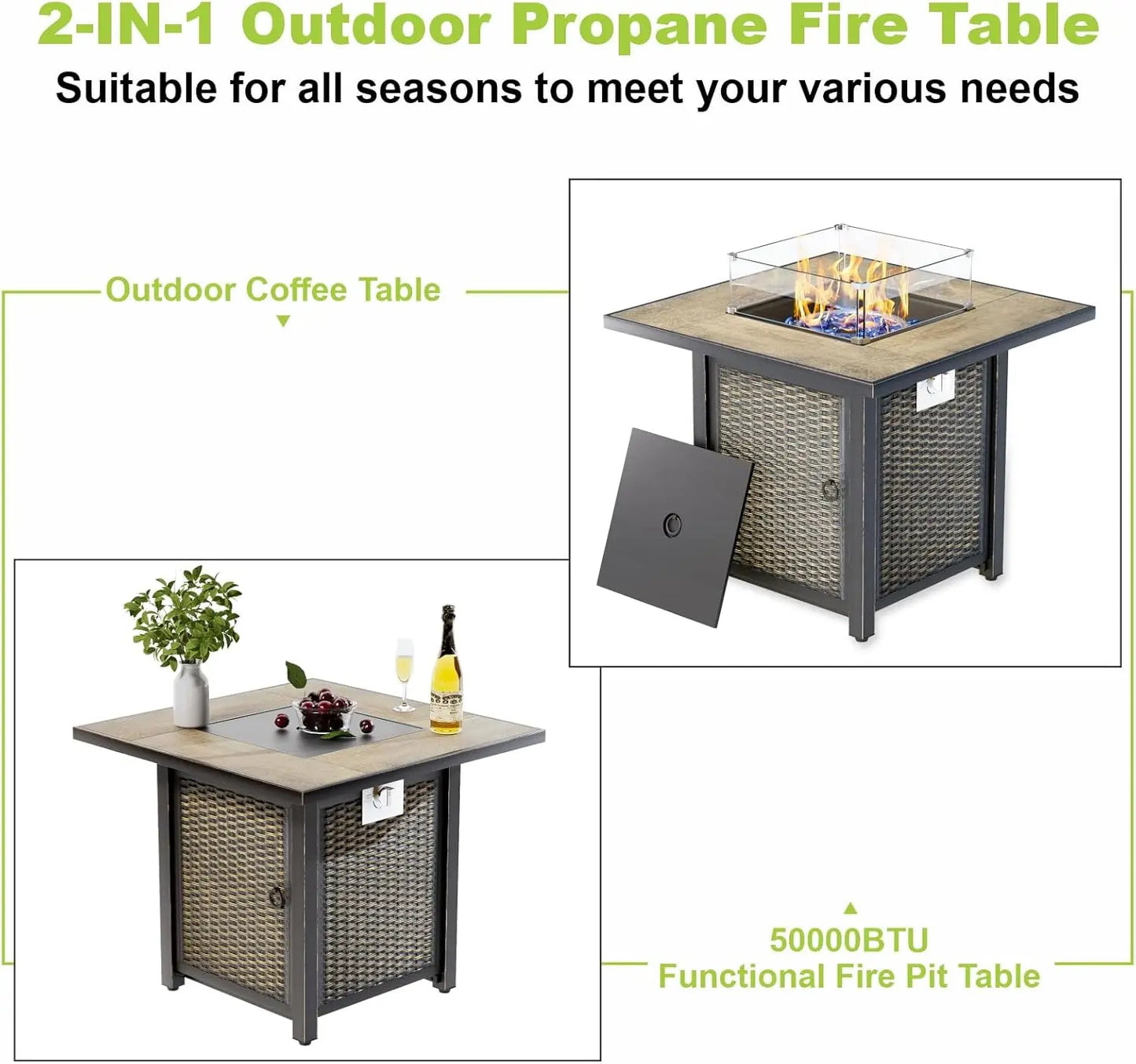 Outdoor Propane Gas Fire pit