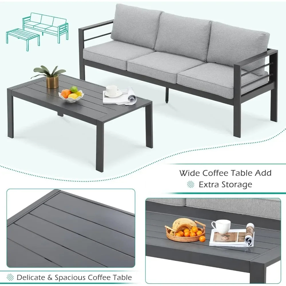 seven pieces Modern Outdoor Patio Furniture