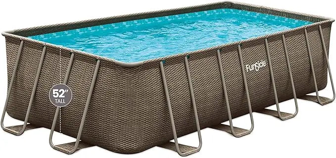 24' x 12' x 52" Oasis Designer Rectangular Frame Outdoor above Ground Swimming Pool