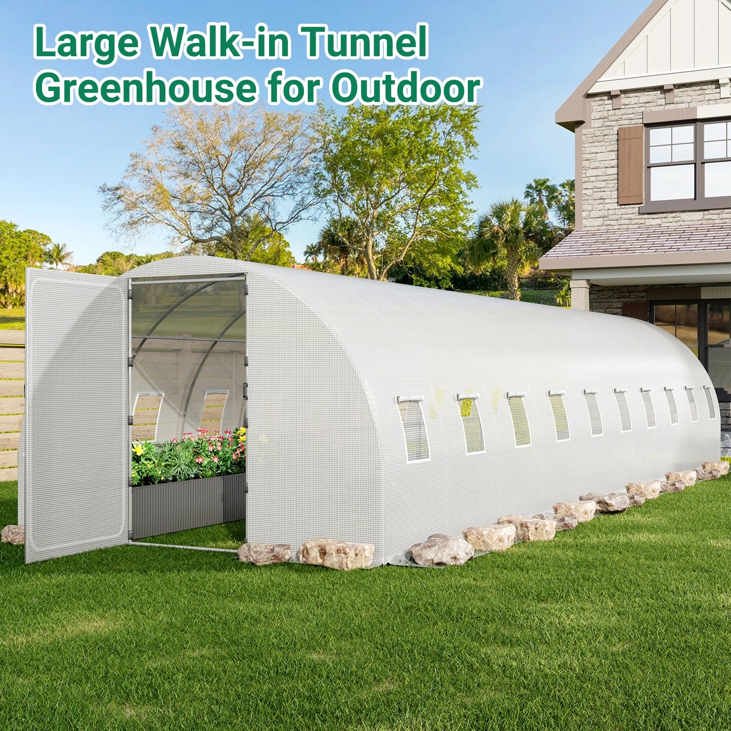 Large Walk-in Greenhouse for Outdoors