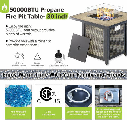 Outdoor Propane Gas Fire pit