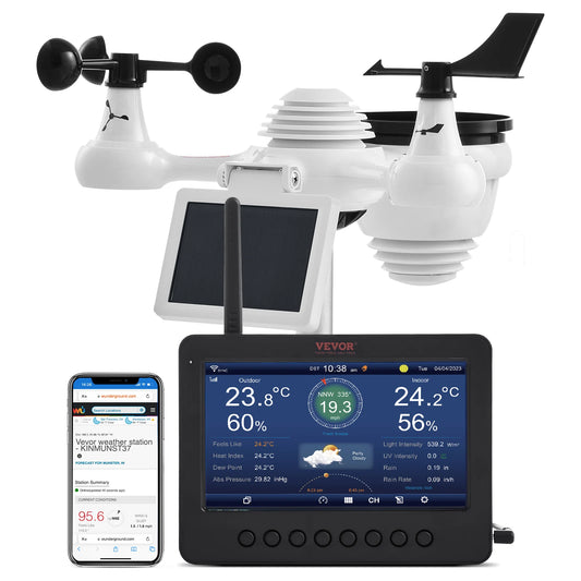 VEVOR 7-in-1 Wireless Weather Station with Wi-Fi