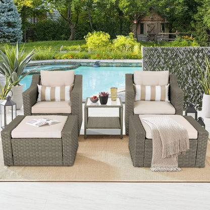 7-Piece Outdoor Wicker Patio