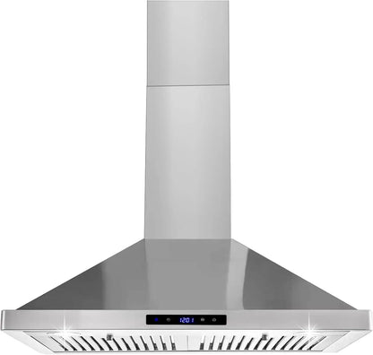 Wall Mount Kitchen 30 inch Duct Convertible Range Hood 700CFM