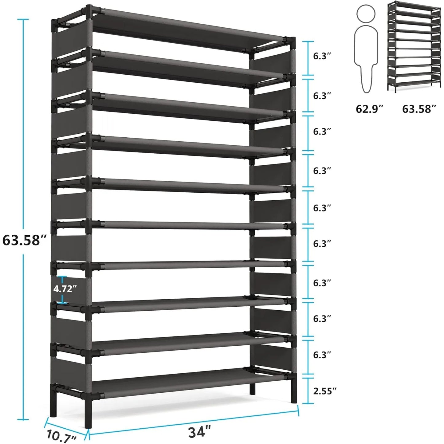 Large capacity Multi-layer storage Rack.