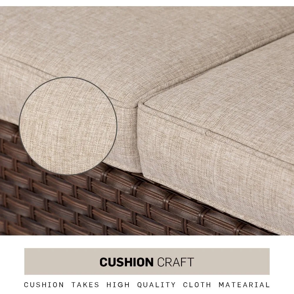 7-Piece Outdoor Wicker Patio