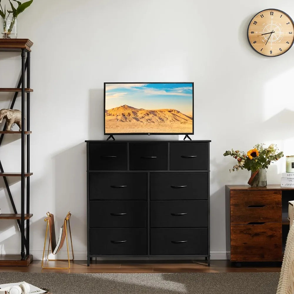 Dresser for Bedroom with 9 Drawers Closet Organizer.