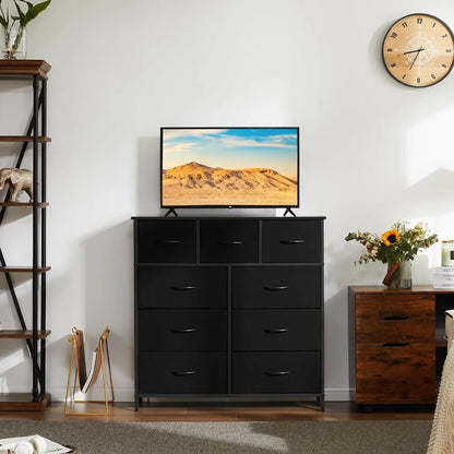 Dresser for Bedroom with 9 Drawers Closet Organizer.