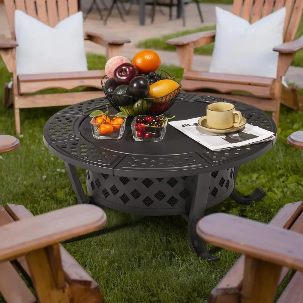 36" Outdoor Wood Burning Fire Pit
