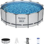 Round Metal Frame above Ground Outdoor Swimming Pool Set