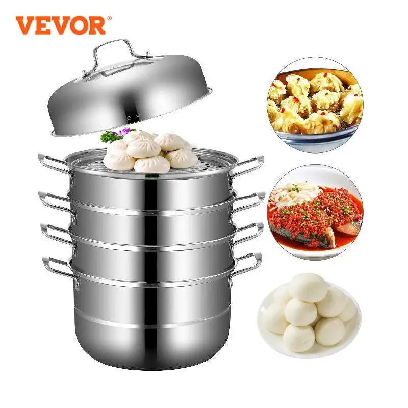 VEVOR 5 Layer Food Steamer Stainless Steel Stock pot