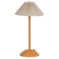 Portable LED small Desk Lamp Wood Base