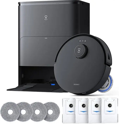 Robot Vacuum ZeroTangle Technology Hot Water Mop Washing, Self-Emptying