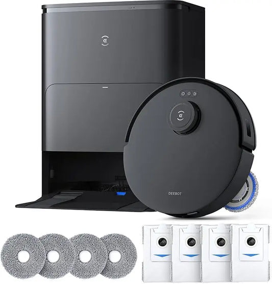 Robot Vacuum ZeroTangle Technology Hot Water Mop Washing, Self-Emptying
