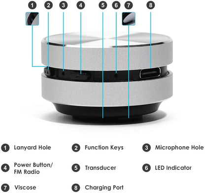 Mini metal portable Wireless Bluetooth Speaker
