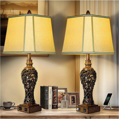 28.5''Tall Farmhouse Table Lamp Set of 2
