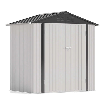 Victone 6' x 4' Metal Outdoor Storage Shed.