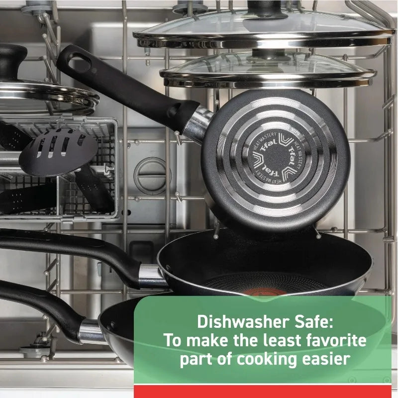 Easy Care, 20 Piece Non-Stick Pots and Pans