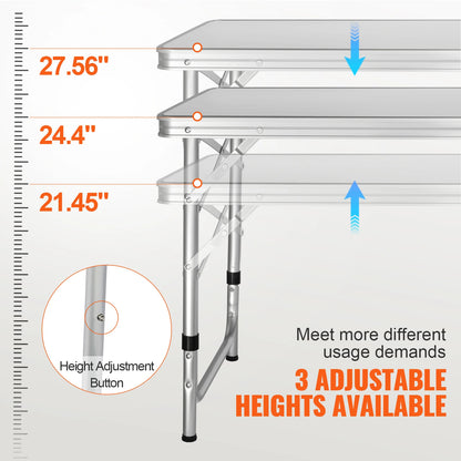 Quick set-up Folding Camping Table.