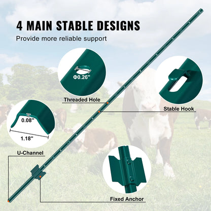 T- Type Heavy Duty Metal Fence Posts