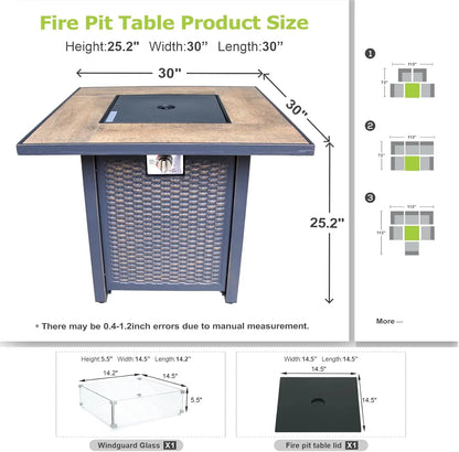 Outdoor Propane Gas Fire pit