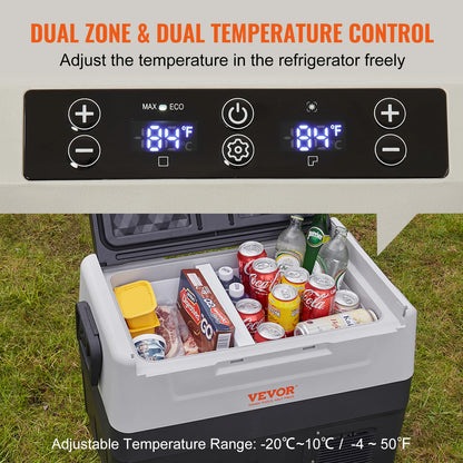 Portable Car Refrigerator with Wheel Compressor Freezer