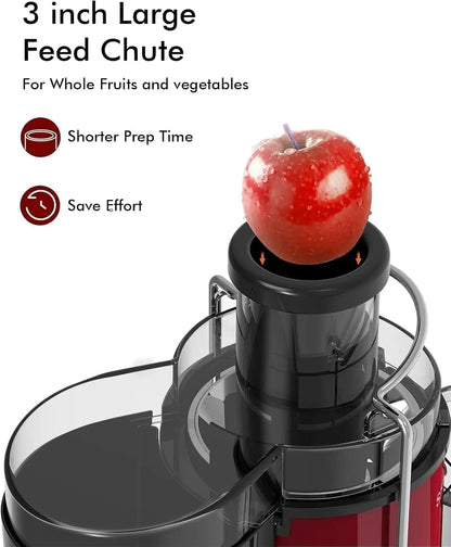 SiFENE 3"Centrifugal Juicer Extractor for Fruits & Vegetables