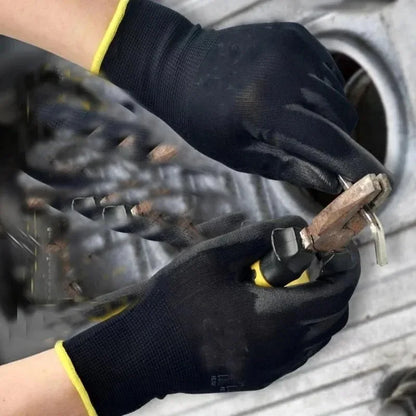 Black PU Coated Work